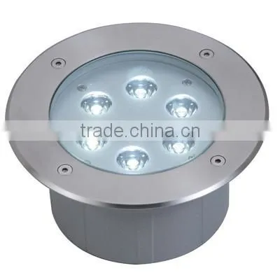 6*1w led underground light, high power LED light source,long lifespan,2 years warranty