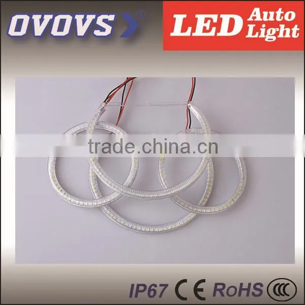 OVOVS Change Color SMD LED Angel Eyes, 5050SMD 131MM 146mm LED RGB Halo Ring