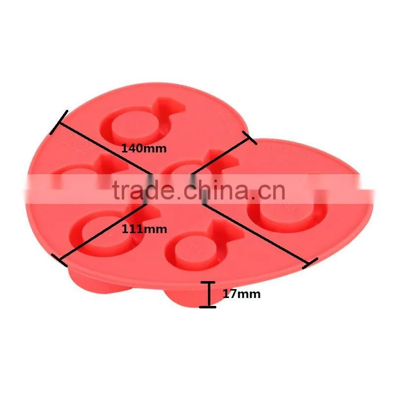 creative design with ring shape ice cube tray