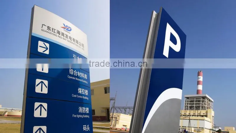 outdoor advertising aluminum led pylon sign