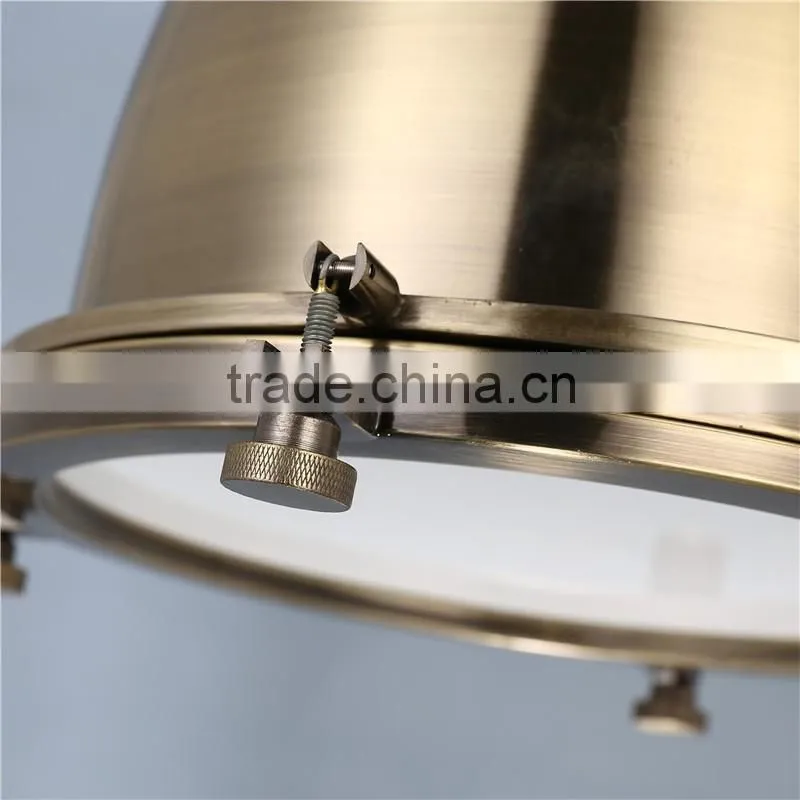 American Rh Style Polished Copper pendant lighting Led Industrial pendant lights