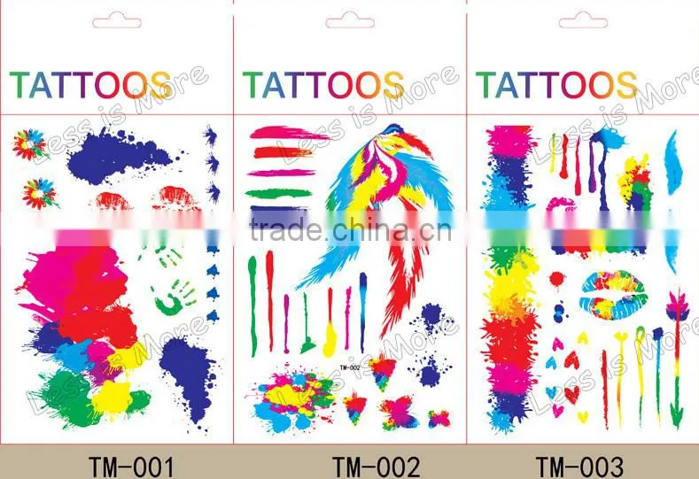 Children's oil painting tatoo stickers/ wall stickers