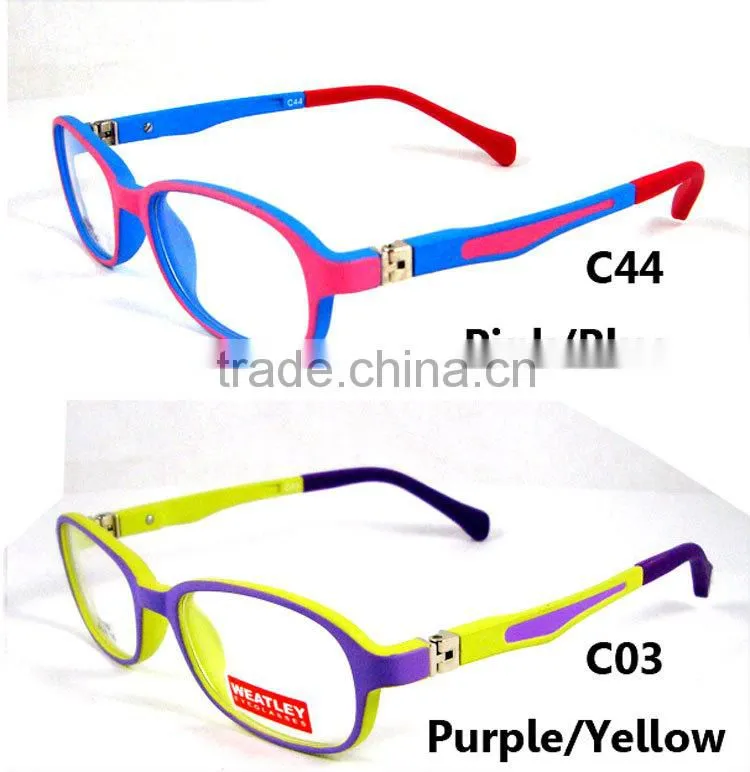 2015 New fashionable China OEM rubber tr90 kids eyewear