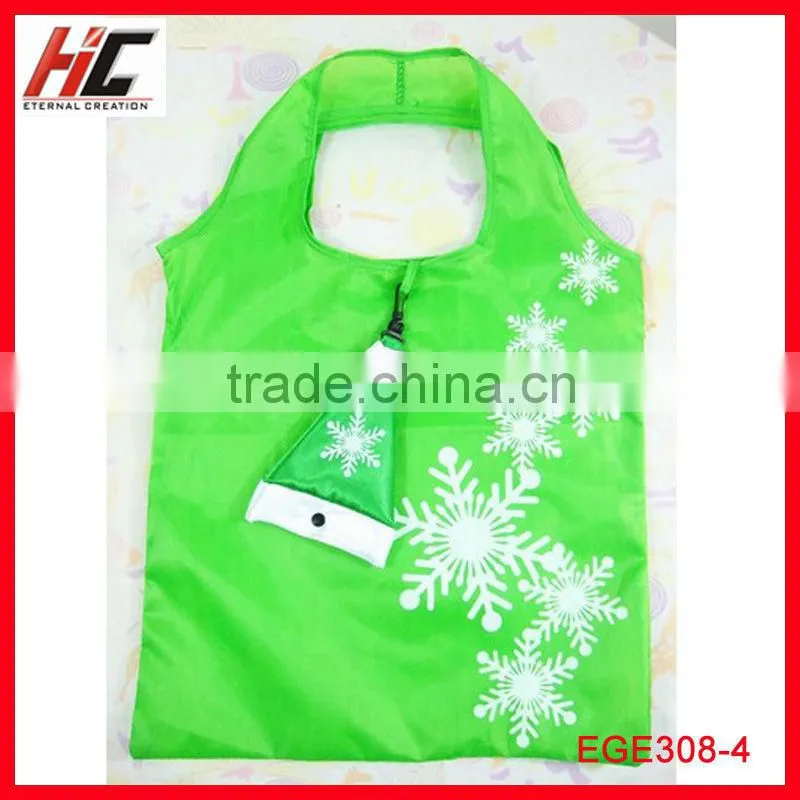 Yiwu wholesale foldable polyester shopping bags tote christmas tree bags gift
