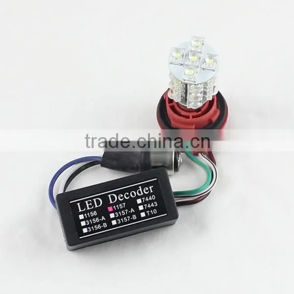 Car Accessories BAY15D 1157 S25 Canbus LED Light Bulb Warning Decoder Load Resistor Socket Error Free parking