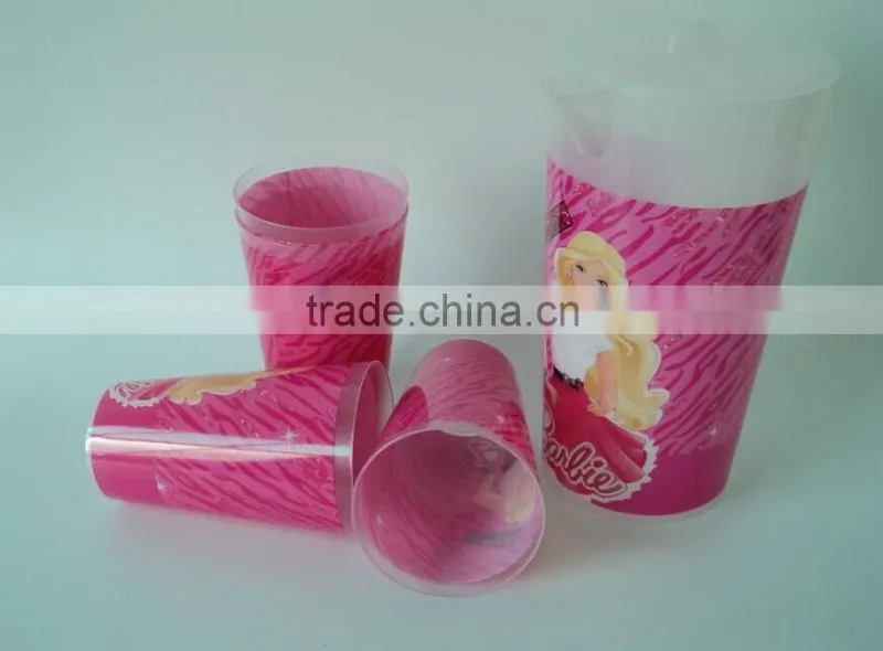 Eco-friendly 14OZ Plastic Drinking Tumbler with full color heat transfer printing