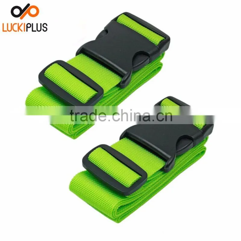 Luckiplus Luggage Straps Suitcase Belt Travel Accessories Luggage Accessory Green