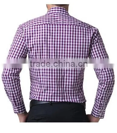new model fashion plaid men casual shirts pictures