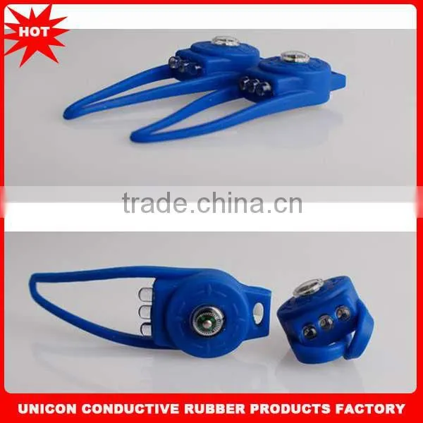 hot times silicone colorful led bicycle rear light