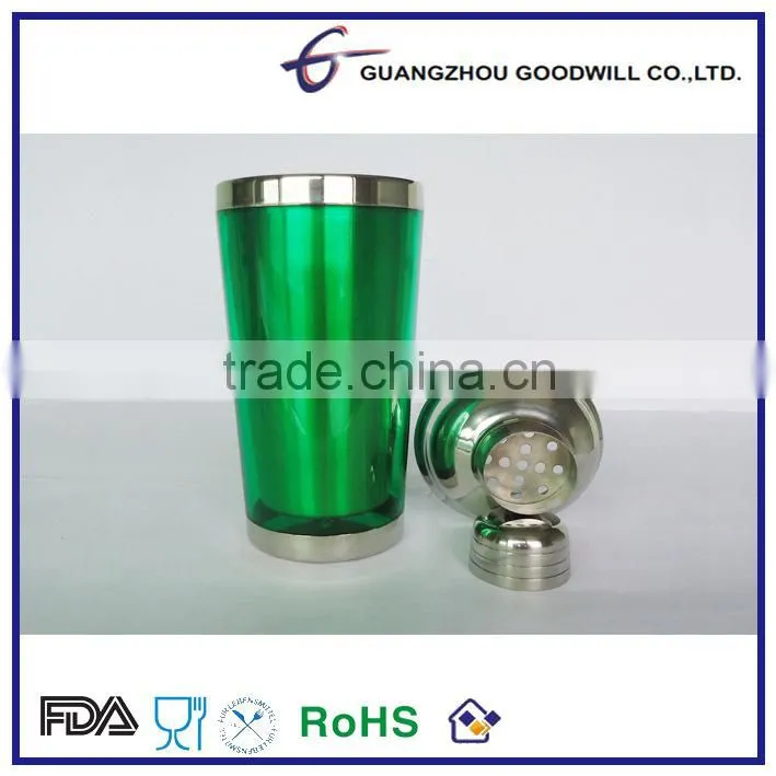 500ml S/S + Plastic Double-Walled Cocktail Shaker