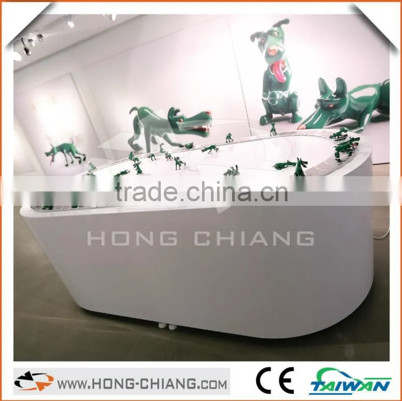 Mobile magnetic conveyor belt / desk / modern display counter / promotion table