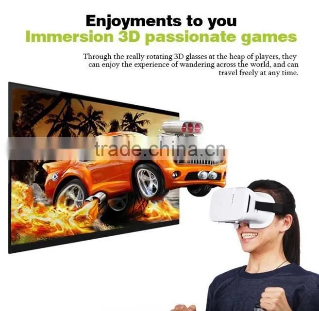 Free sample!2015 Hot Selling Plastic VR Headset Good Price 3d virtual reality headset plastic 3d glasses vr