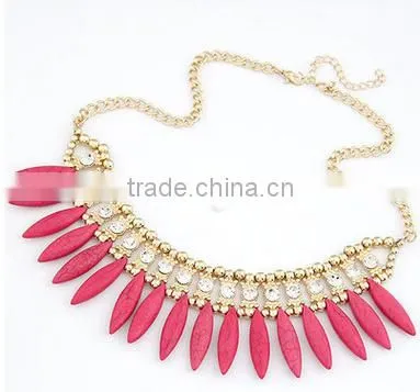 collar pendants fashion clolorful necklace rhinestone jewelry for women dress garment