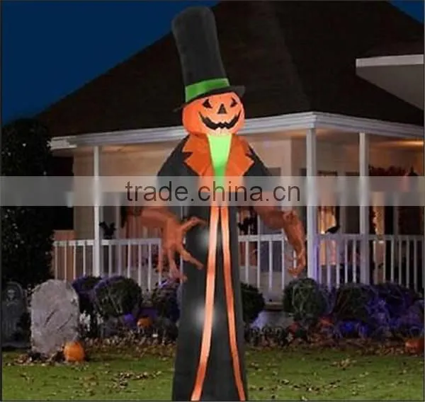 Halloween pumpkin costume/attractive pumpkin model/ inflatable mascot for decoration