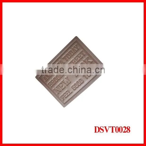 wholesale high quality hats PU leather patch