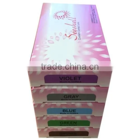 wholesale 14.5mm 3 tone monthly color contacts Seeshell korea contact lens