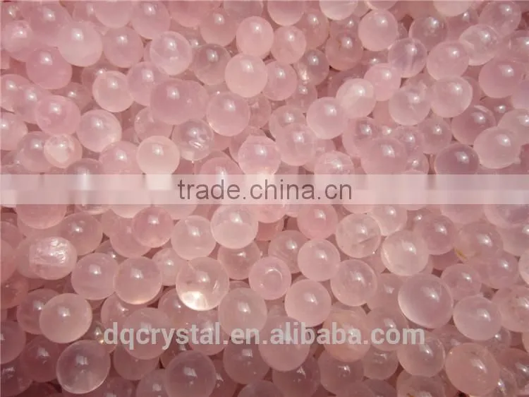 2015 new promoted natural rose quartz crystal balls for gift