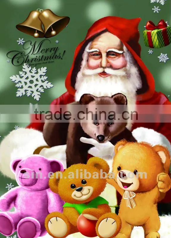 light christmas greeting paper cards