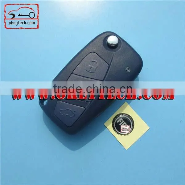 High quality Fiat flip key shell 3 button for fiat key shell key car fiat for fiat key