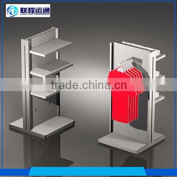 Hot sale stainless stand clothes retail supermarket display rack