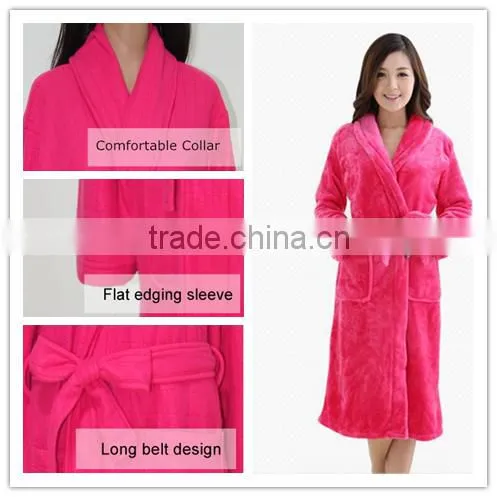high quality coral fleece gown with attractive design