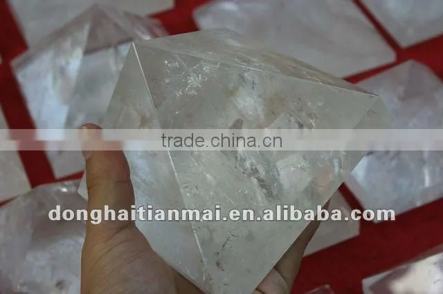 Natural Clear QUARTZ Crystal HEALING Pyramid For Decoration, Gift