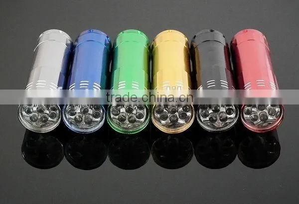 9pc led led torch light,led light torch