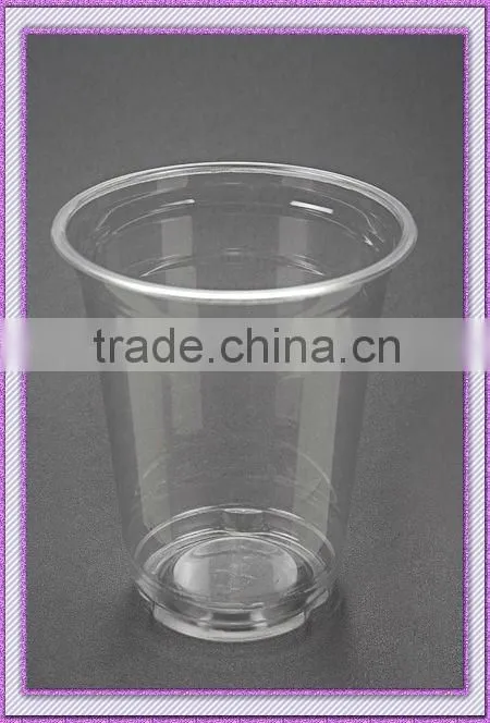 disposable clear 12oz beverage cup