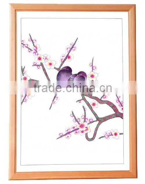 Gold finished wooden frame modern oil painting frame