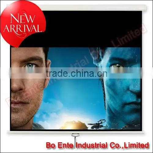 70~150 Inch Wall Mount Type Matte White Manual Projection Screen for Office Projection Equipment
