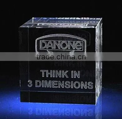 Elegant crystal cube
