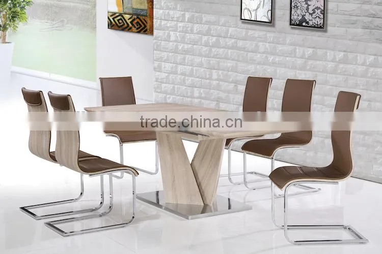 Extended MDF dining table