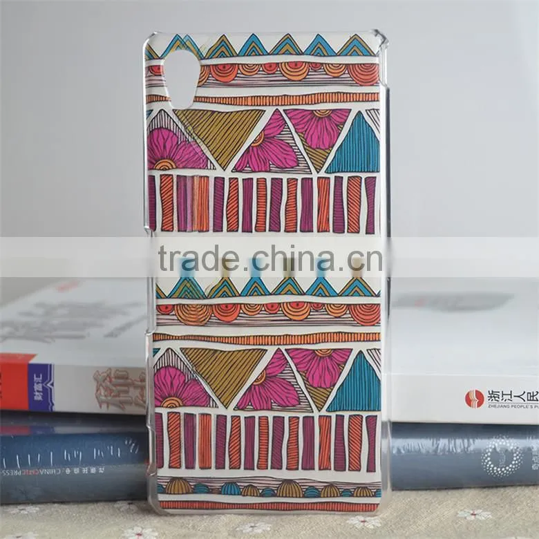 High Quality 3D Color Printing Protective PC /TPU Phone Case for Sony M4
