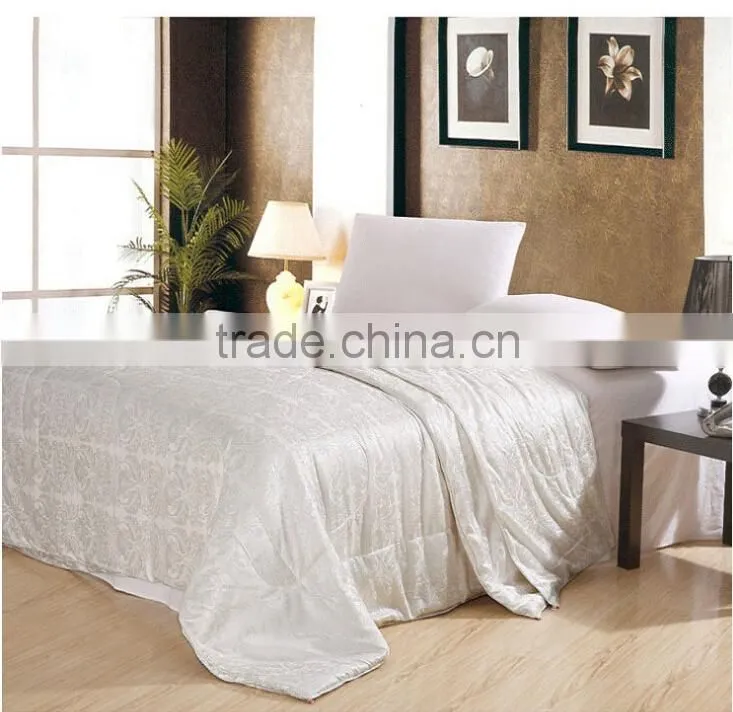 Baby 100% mulberry silk filled super soft White 100% Goose Down comforter/duvet wholesale