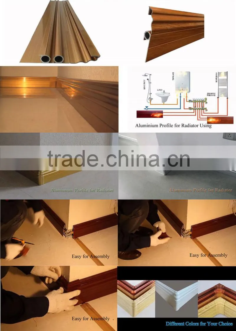 aluminum profile, aluminium profile for Radiator using 080