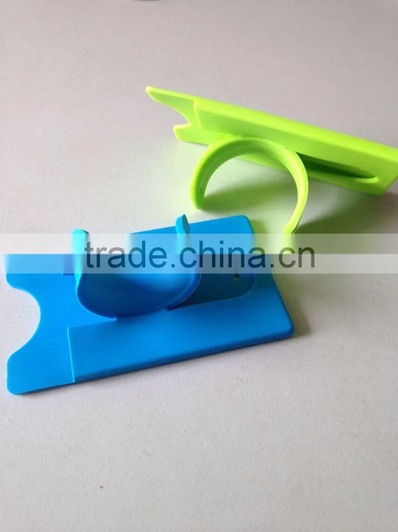 Brand printing sticky id card pocket holder for mobile phone