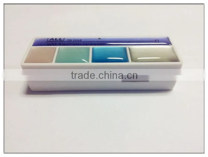 plastic custom smart card reader 2.0 with 4 ports(OS-CR107)