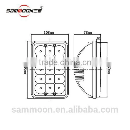 Hot 5 inch Led Head Driving Light, auto LED head light,Car Accessories_SM-7045-SXA