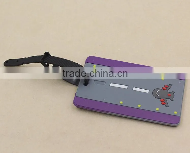 Nice PVC luggage tag wholesale/ hot sell fashion baggage tag,PVC luggage tag baggage tag, fancy soft pvc luggage tags