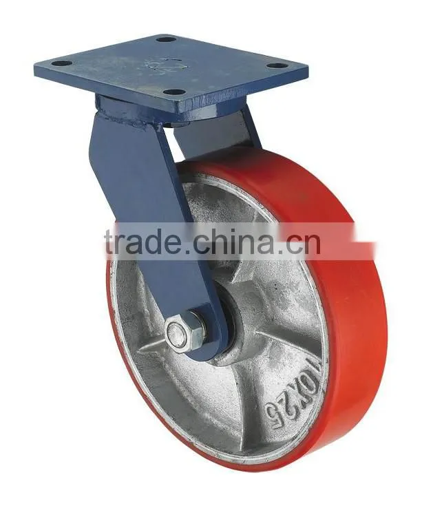 Good Quality Heavy Duty Cast Iron Wheel Top Plate Caster
