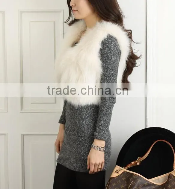 new arrival lamb fur vest for girls