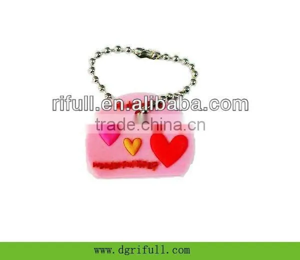 sweety silicon coated key chain