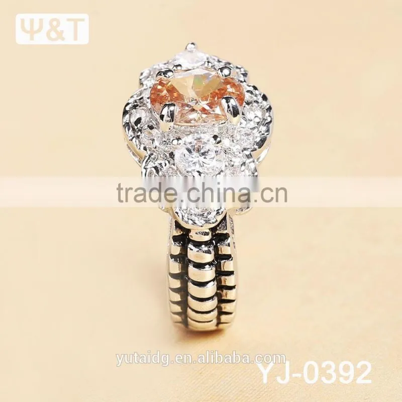 Jingli Jewelry Fashion Flower Shaped Wedding Ring For Women (YJ-392)