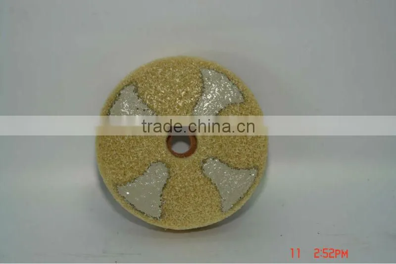 diamond fiber pad for floor,like marble ,granite,concrete