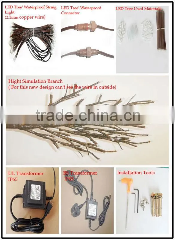 DY-GFCH-9T led tree light cherry tree super atificial tree