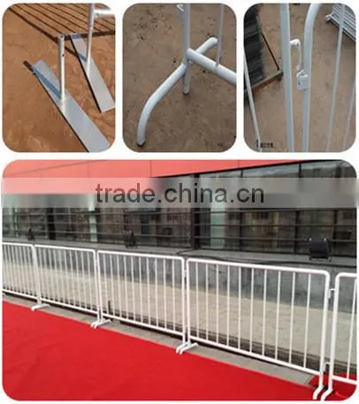 round tube steel galvanized crowd control barrier for events