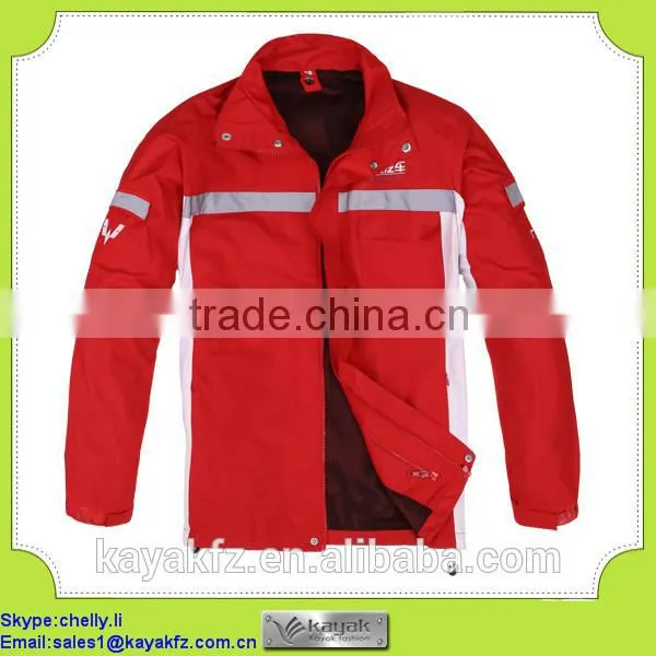 red custom fashion wholesale windbreaker jacket