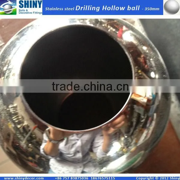 350mm stainless steel hollow ball with hole