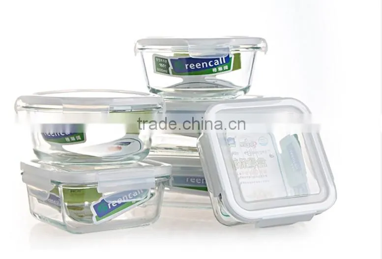 6pcs Heat resistant microwave safe lunch box set