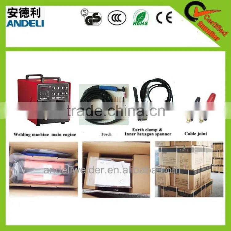 high frequency ac dc inverter tig mma pulse welding machine mosfet type TIG-200ACDC